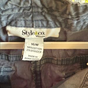 Style & Co. Women's Charcoal Trousers